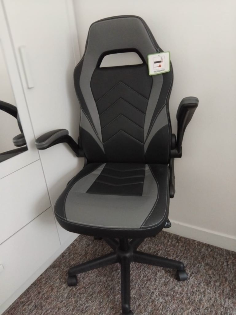 Gaming Office Chair - Black and Grey, As Good As New