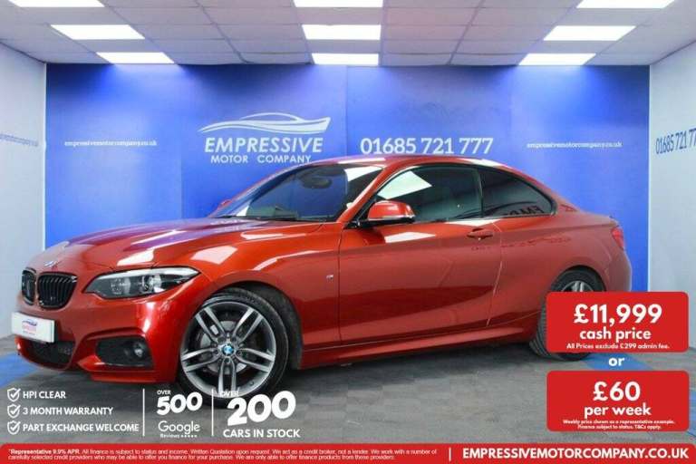 2018 18 BMW 2 SERIES 1.5 218I M SPORT 2D 134 BHP