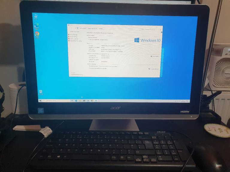 Acer 19.5 inc All In One Pc 240 Gb Ssd/8 Gb Ram/Windows 10