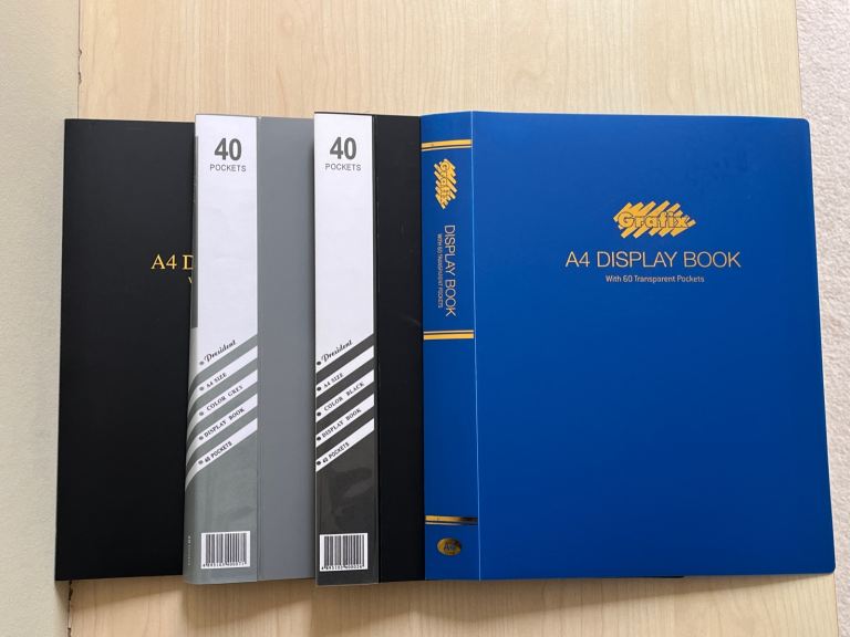 A4 Display Books with 40 Pockets – Mint Condition