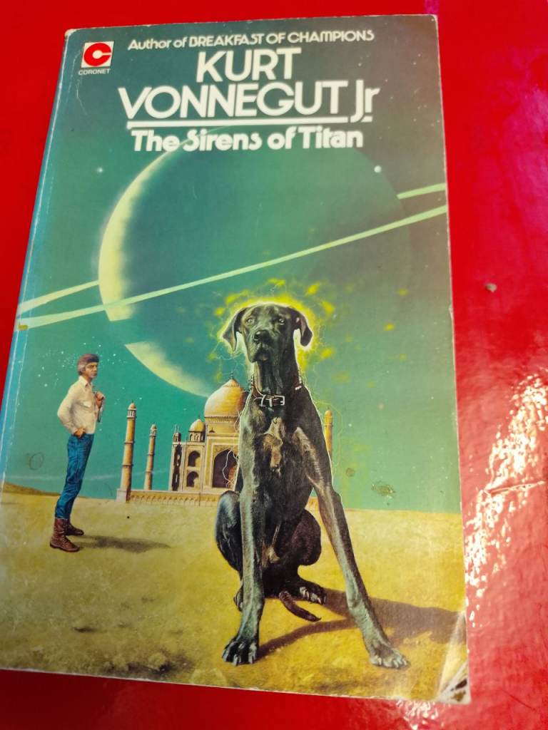 KURT VONNEGUT JR SIRENS OF TITAN DOG COVER 1979 PRINT PAPERBACK