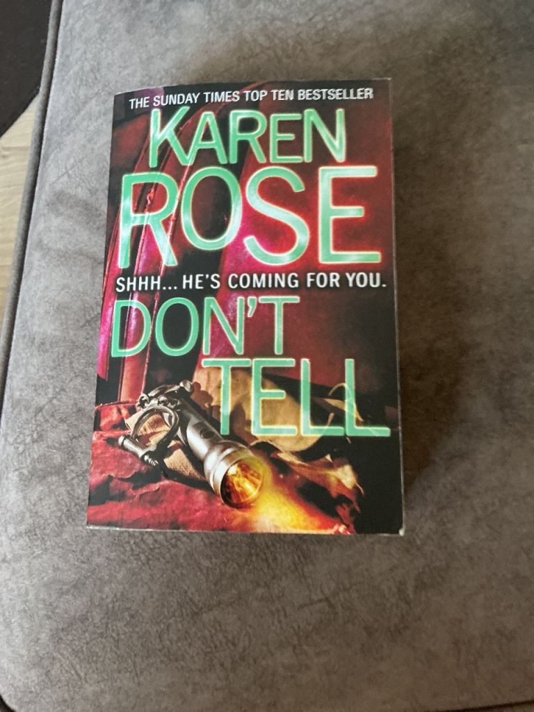 Karen Rose 'Don't Tell' Thriller Book – Good Condition