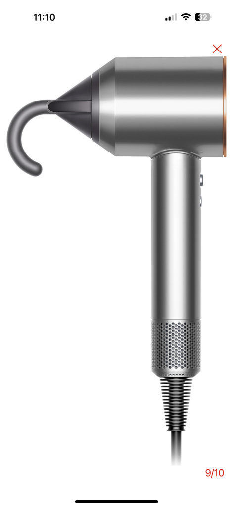 Dyson supersonic hair dryer - Bright Nickle/copper