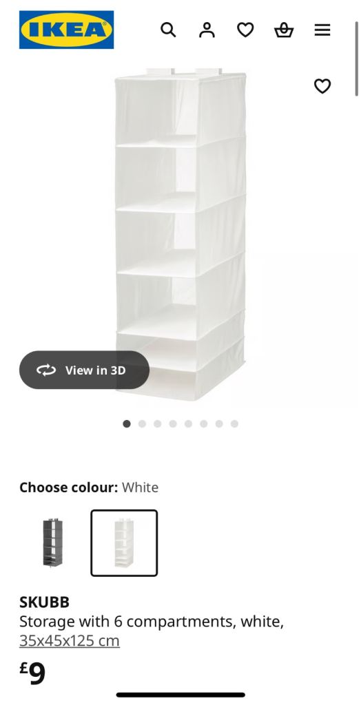 IKEA SKUBB storage