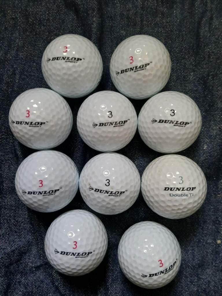 10 GRADE A DUNLOP GOLF BALLS