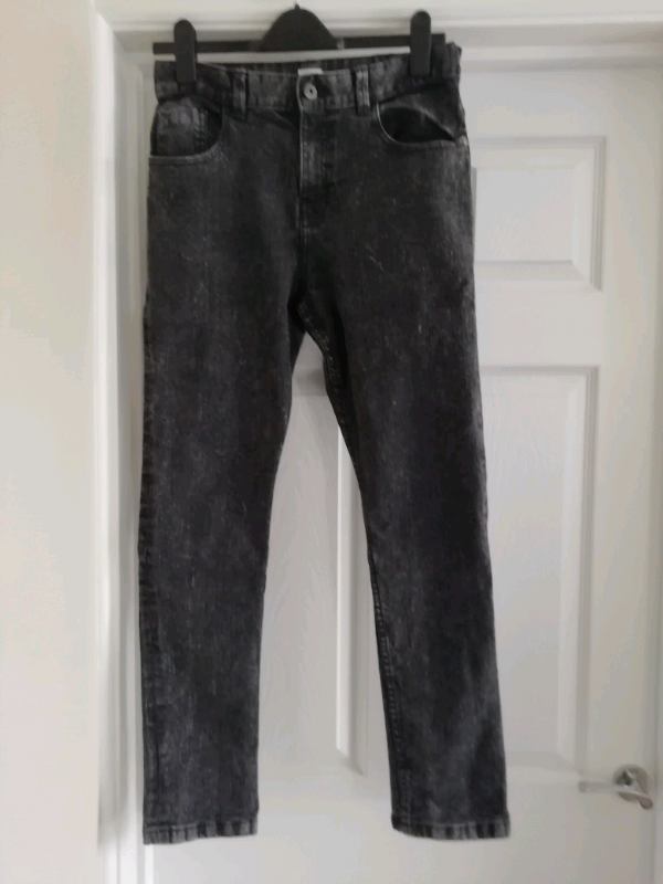 Boys F&F Black Jeans, Age 13-14 Years, Excellent Condition