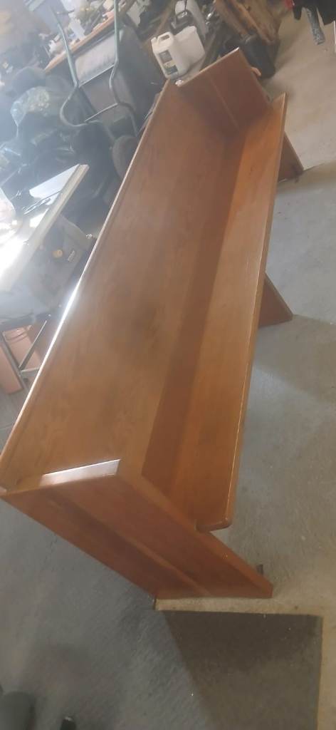 Original solid church pew 