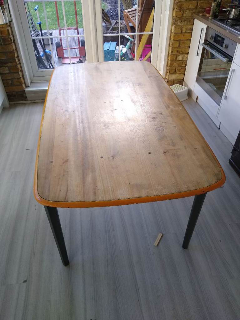 Refurbished wooden table 