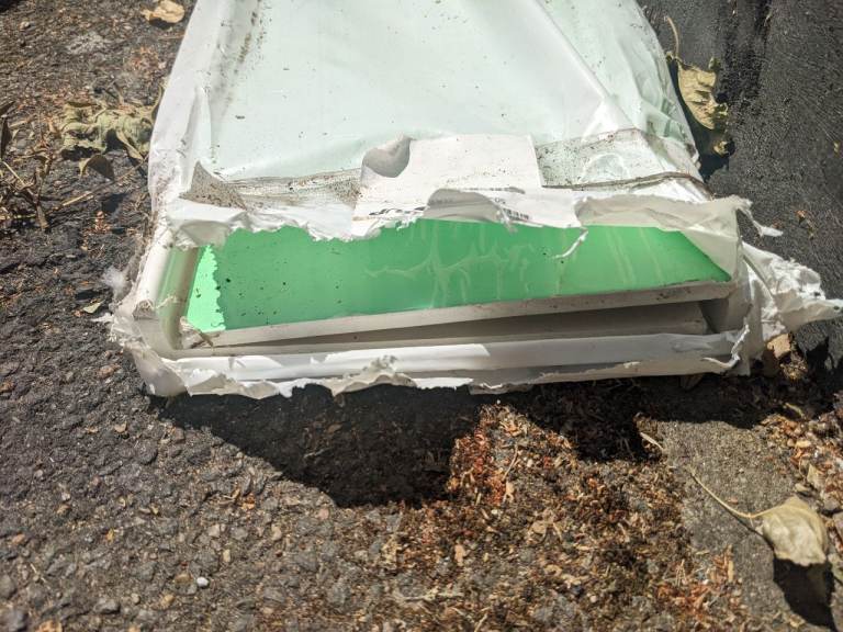 2 x White uPVC straight fascia boards - FREE