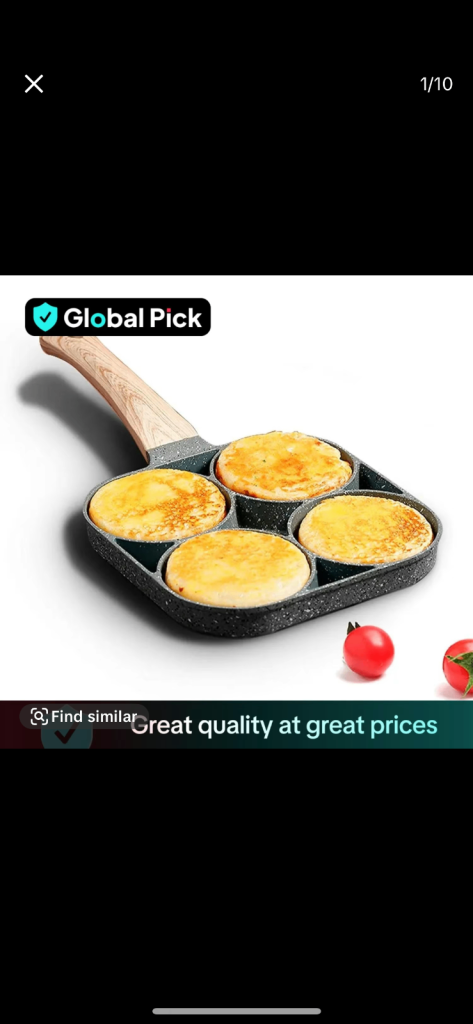 Brand new 4 hole frying pan 