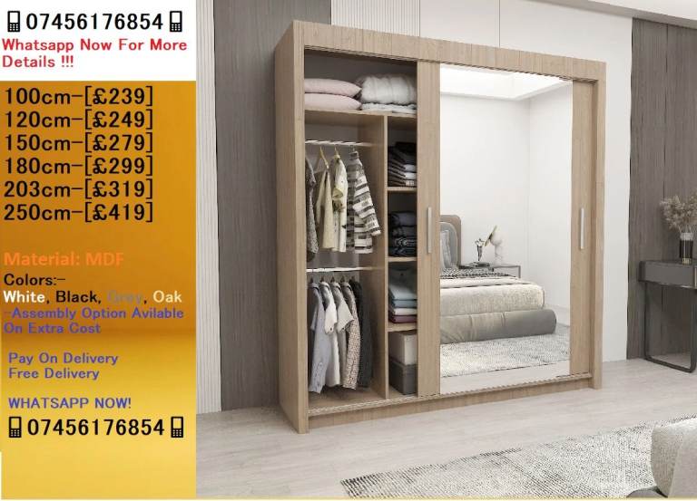 Chicago Wardrobe – Modern Storage Solution