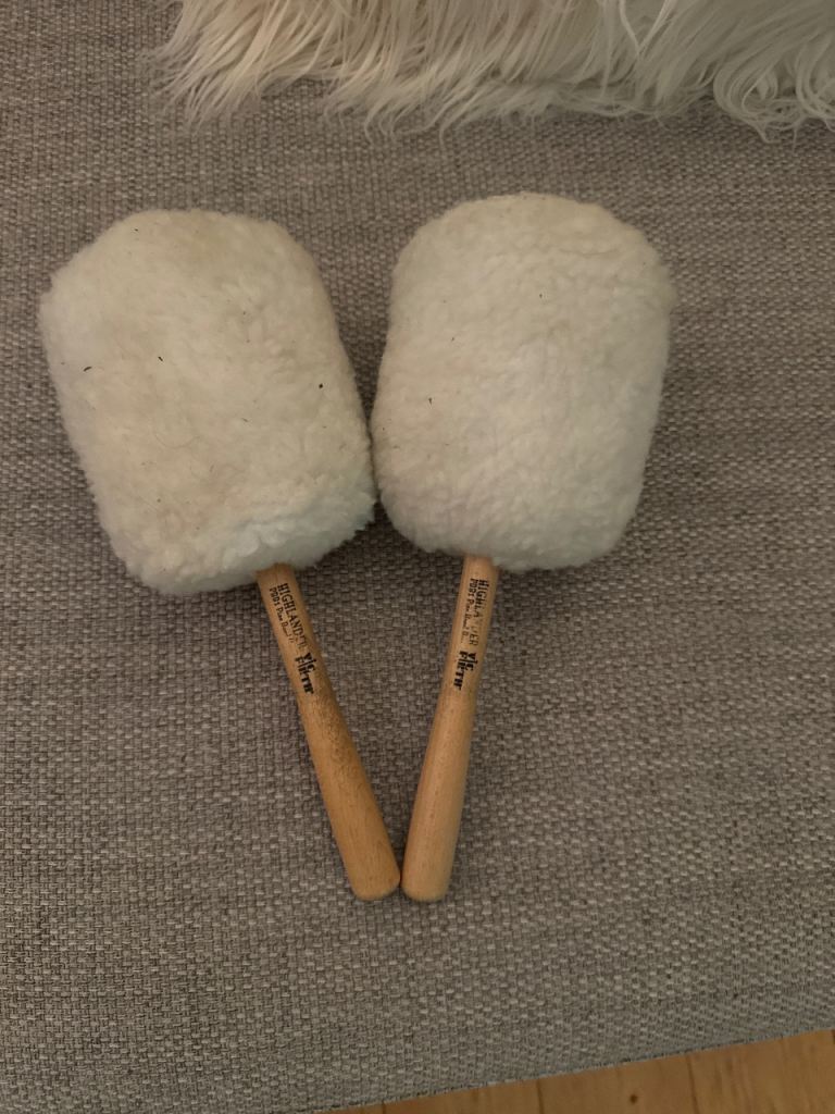 Pair of Vic Firth Highlander Pipe Band Bass Drum Beaters 