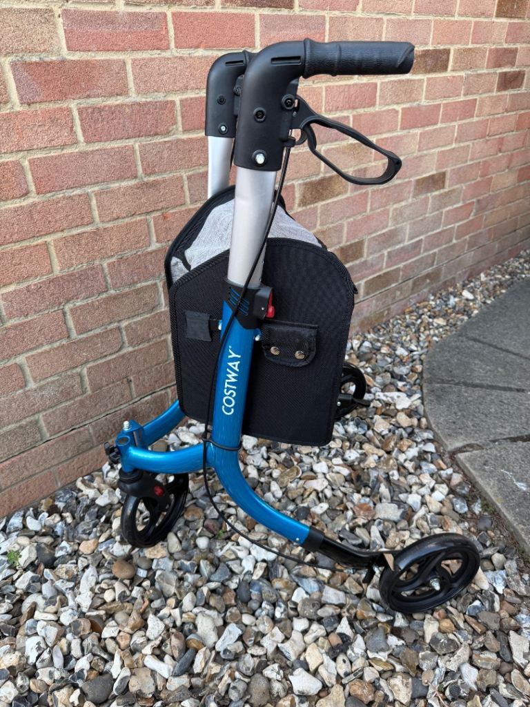 COSTWAY Mobility Walker – Blue, Good Condition