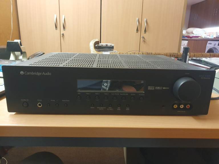 Cambridge Audio Azur 540R with surround sound.