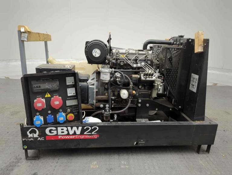 2020 Pramac Gbw 22 Diesel Generator Perkins Engine 559 Hours Key Start
