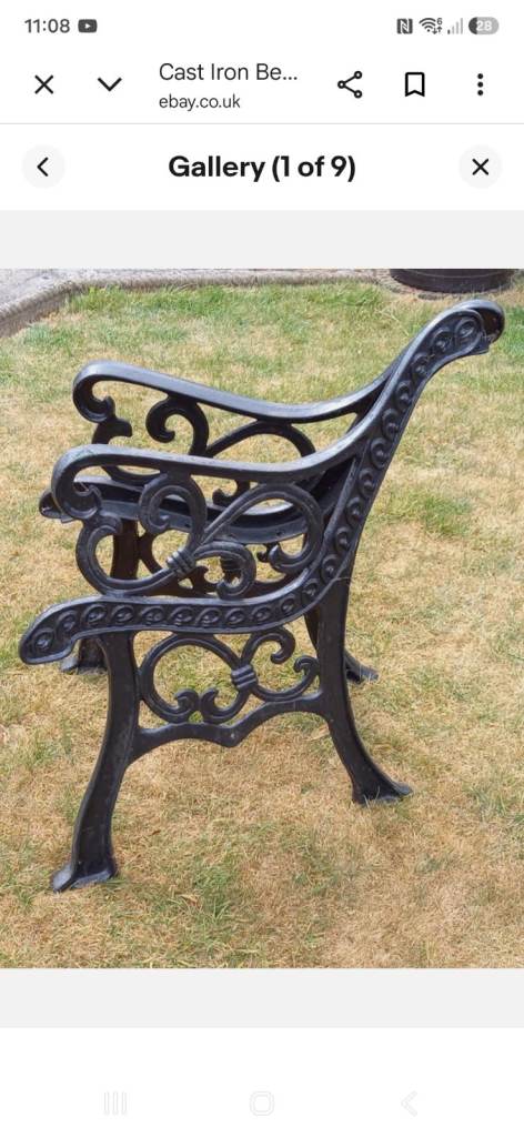 Cast Iron Bench Ends / Benches / Garden Furniture / Reclaimed Salvage 