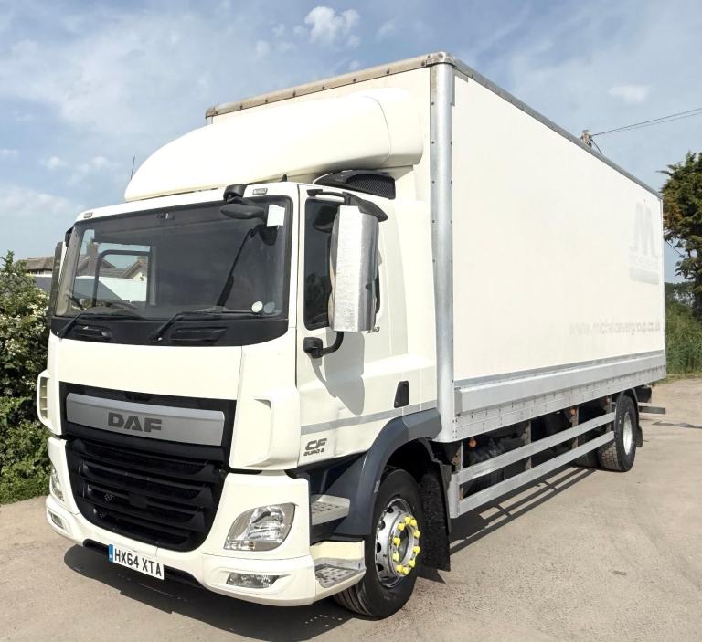 2014 DAF CF65.250 GRP BOX VAN AIR-RIDE BARN DOORS MANUAL GEARS 18 TON EURO-6