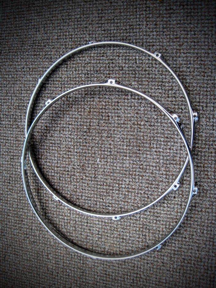  !!RARE FIND!! 90s PREMIER GENISTA & OTHERS 16 inch 8 LUG DRUM HOOPS