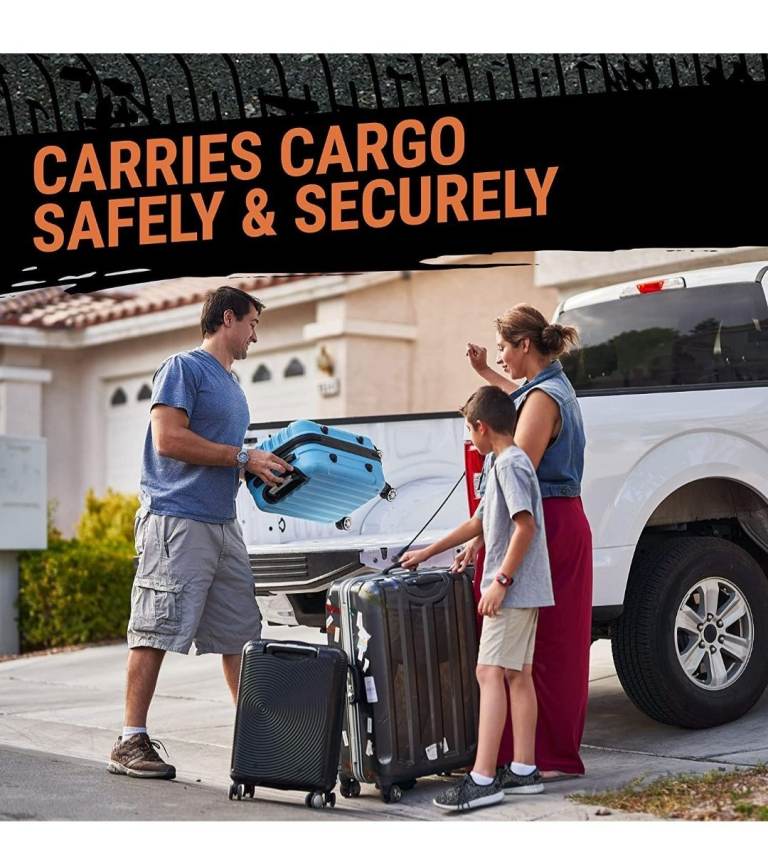 Bnip Grit Performance Cargo Net for Pickup Truck Bed - 4 x 6 Foot, Heavy-Duty.