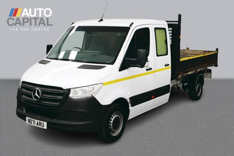 2021 Mercedes-Benz Sprinter 2.1 314 CDI Progressive RWD 145 BHP L3 LWB Double Cab Tipper Euro 6 U...