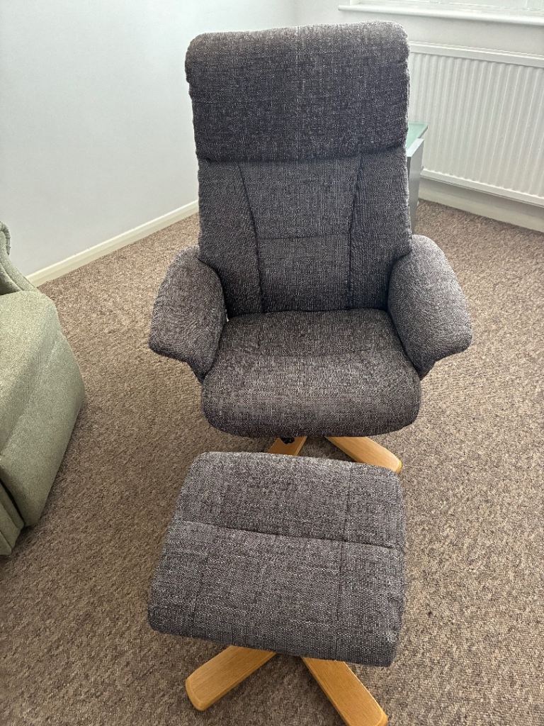 Chair and Foot Stool.
