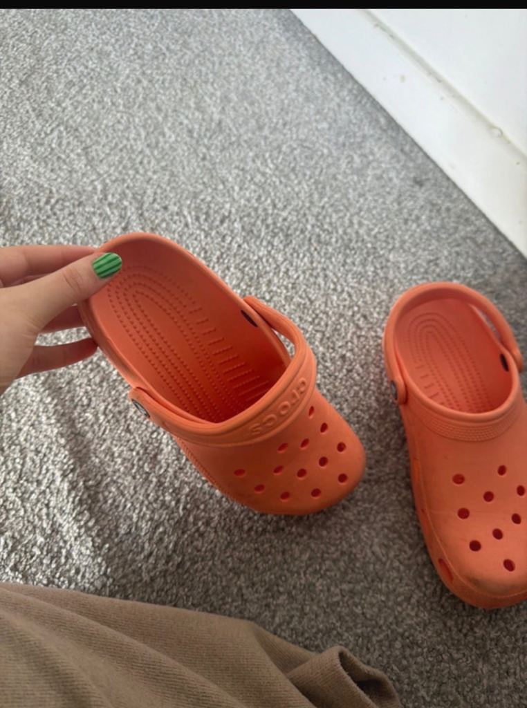 orange crocs