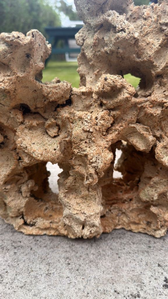 Large rock aquarium ornament hiding fish tank decoration 