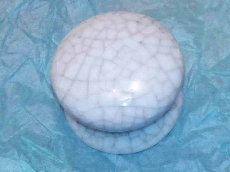 CRACKLE CERAMIC DRAWER KNOBS