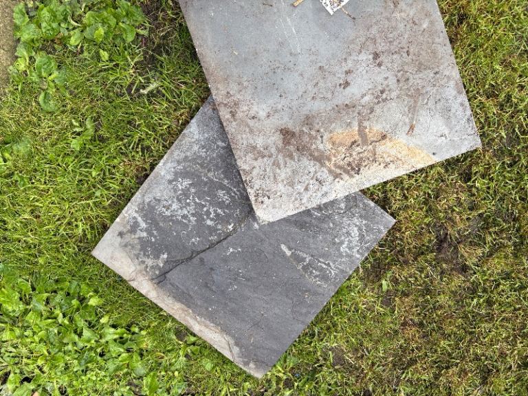 16 square patio stones, Dark Grey 