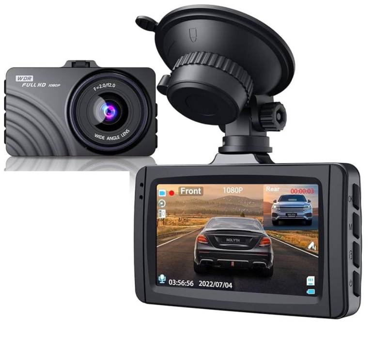 Front Dash Cam Camera for Cars Vans Security Dashboard Driving Recorder WiFi GPS Motion Detection