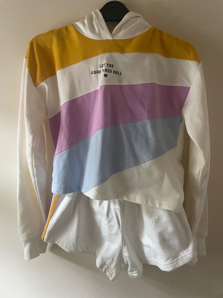 Girls shorts set age 12-13 