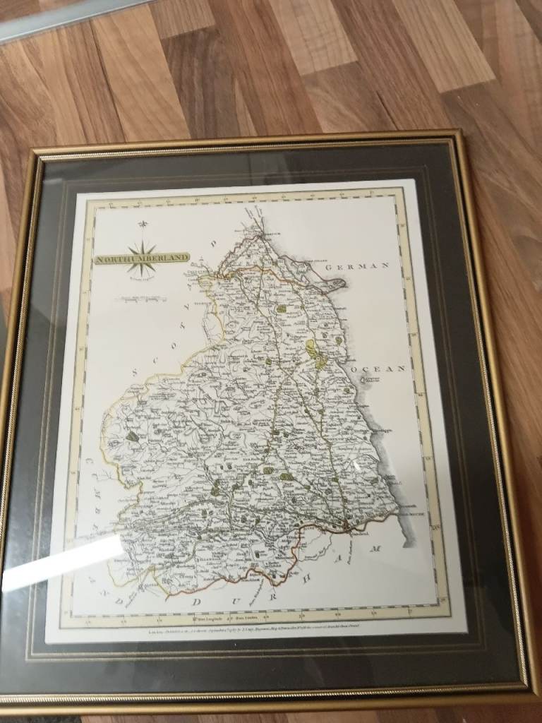 image for Northumberland map picture