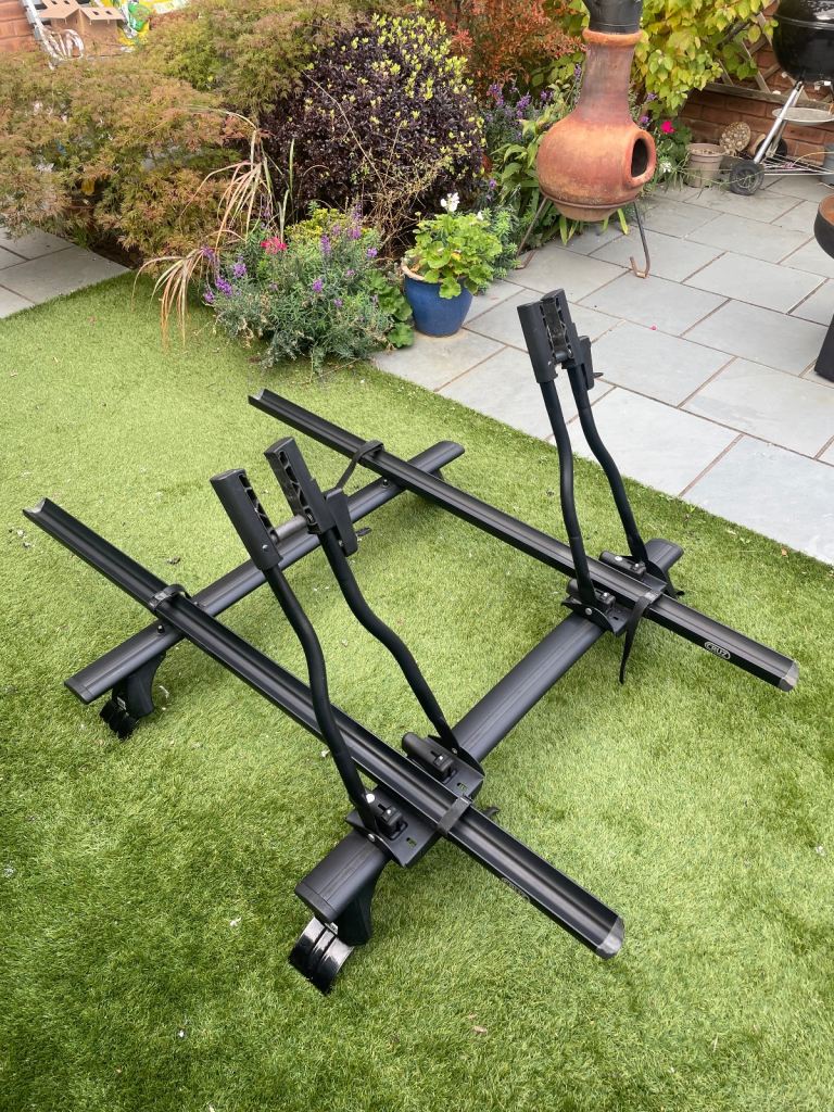 Twin cycle rack and roof bars