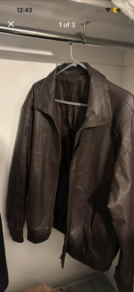 Vintage 1980’s Brown Leather Jacket 