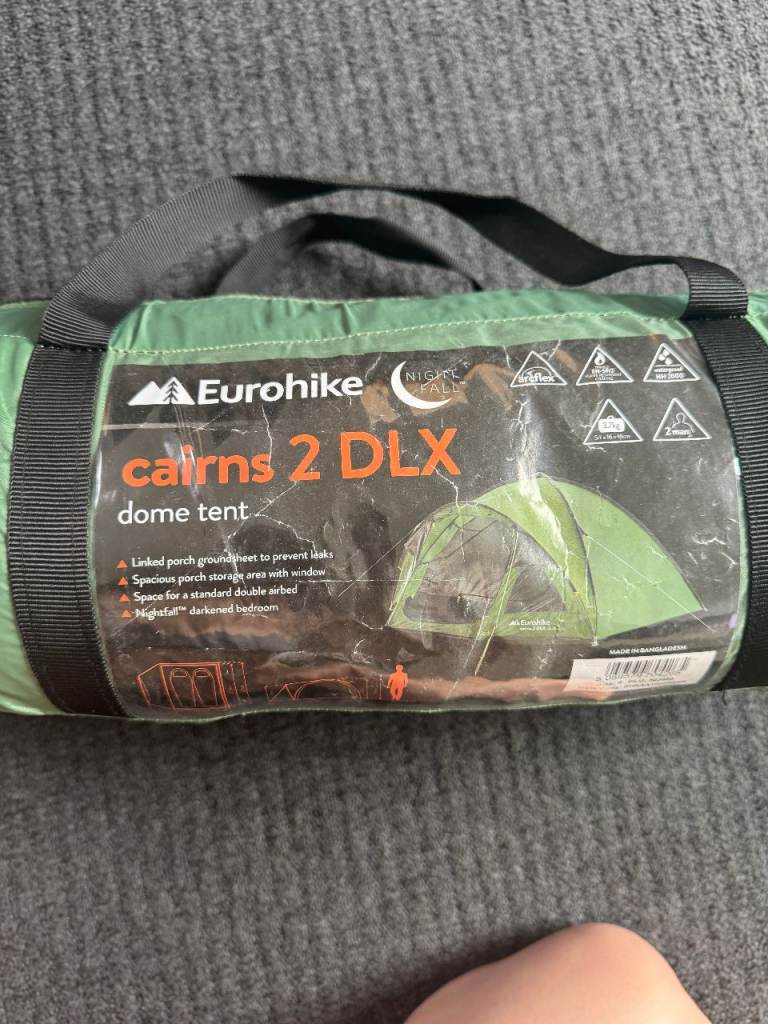 Eurohike Tent for 2 people. 2DLX / Camping 