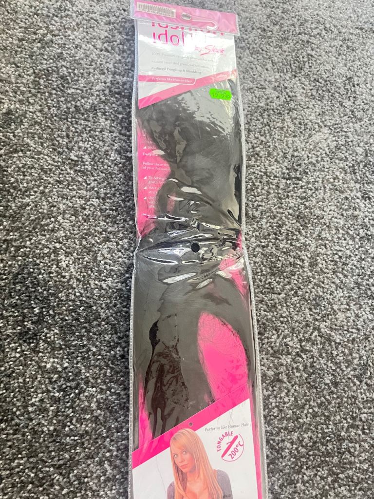 Sleek Fashion Idol 101 Clip-In Hair Extensions – Black, New
