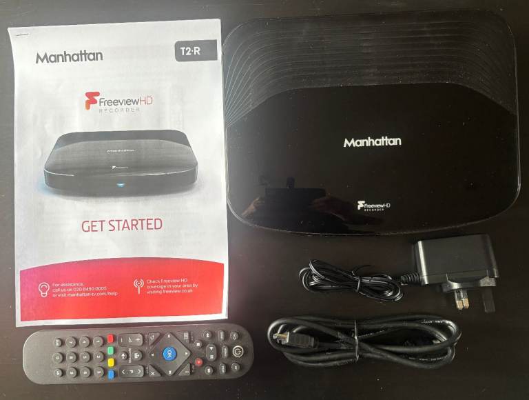 Manhattan T2-R Freeview HD Recorder. 500GB Records up to 300 hrs.