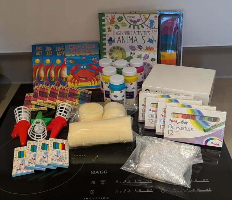 ***MASSIVE*** BUNDLE of Books, Games, Toys, Arts & Crafts (mostly NEW items) - School/Nursery?
