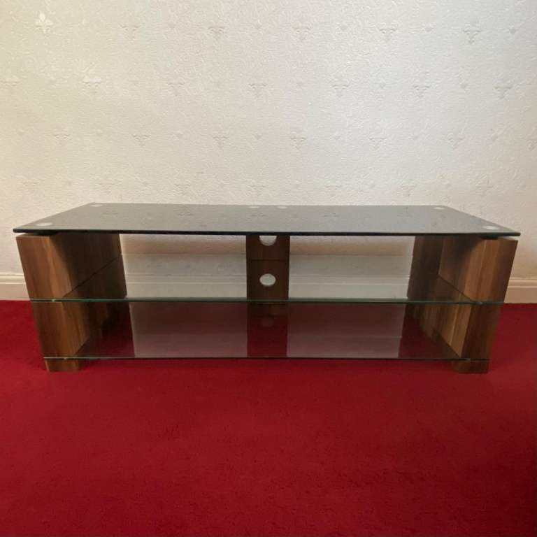 Glass and Wood TV Stand / Media Unit – Brand New Condition