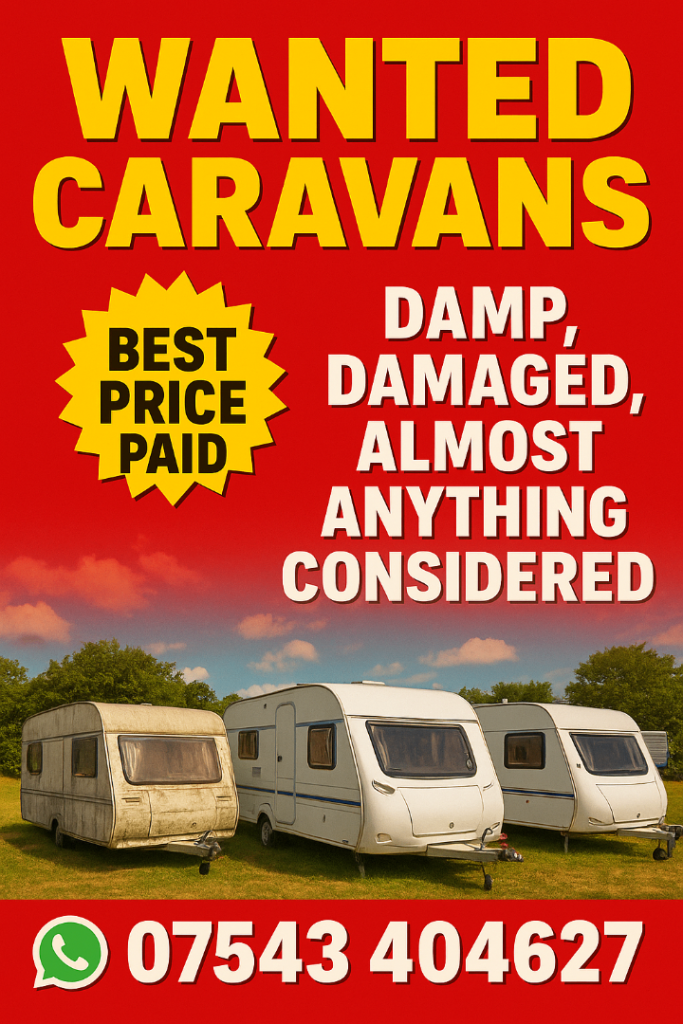 Wanted caravans wanted any make 