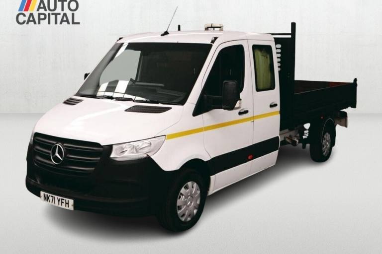 2021 Mercedes-Benz Sprinter 2.1 314 CDI Progressive RWD 145 BHP L3 LWB Double Cab Tipper Euro 6 U...