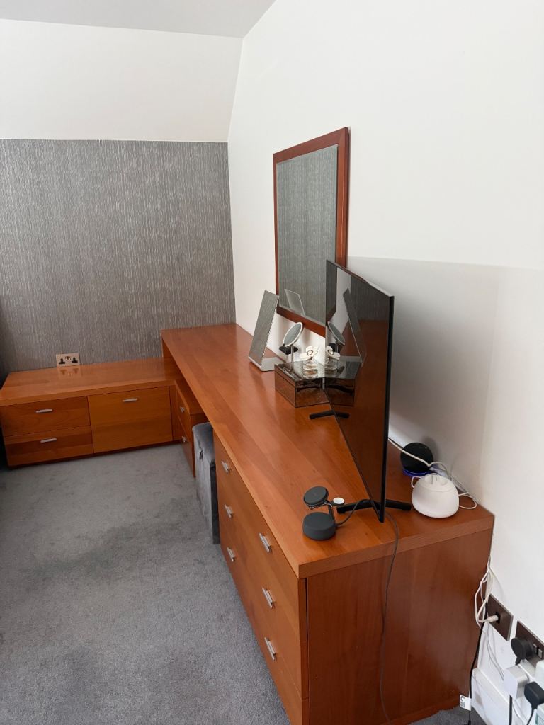 Good Condition Wooden Dressing Table with Multiple Drawers