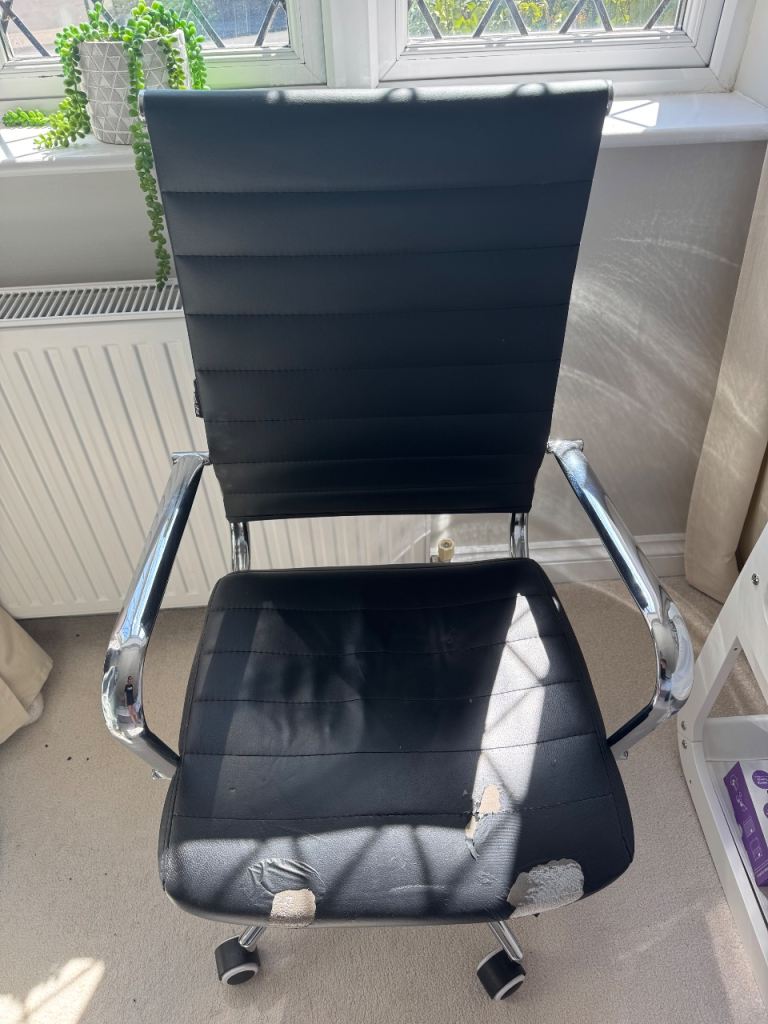 FREE Black Office Chair with Chrome Base
