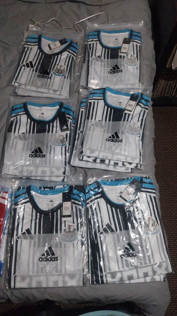 Newcastle Football Shirts - small to 3XL