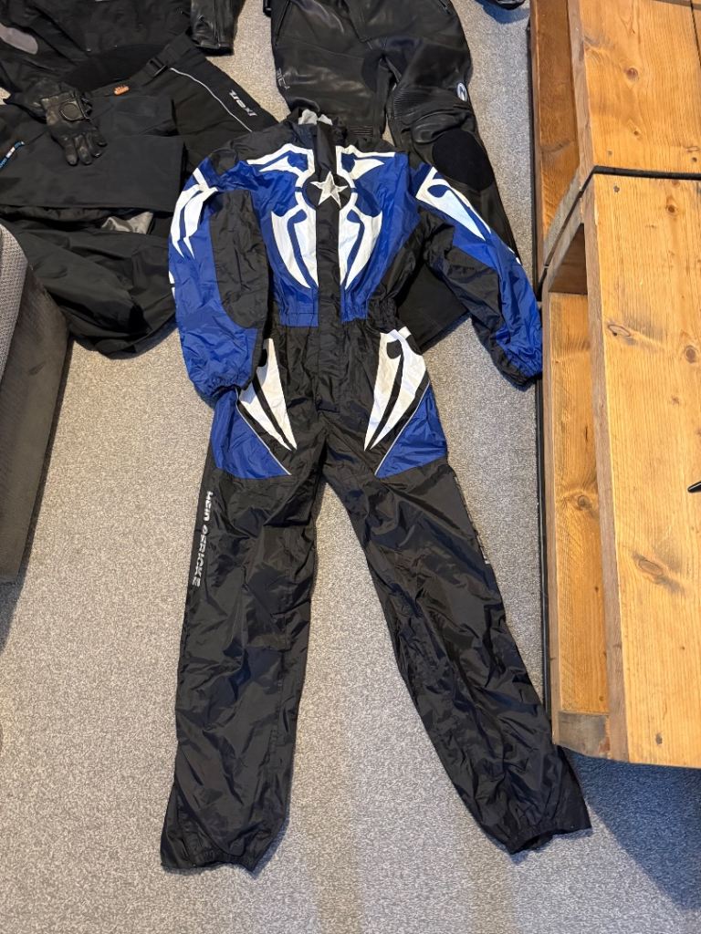 Motorbike clothing and helmet bundle