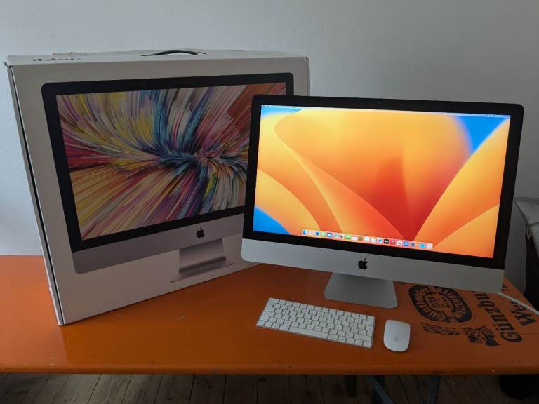 Apple iMac 27" with 5K Retina Display 3.5Ghz 1TB Fusion Drive 40GB RAM 2017 Magic Keyboard & Mouse