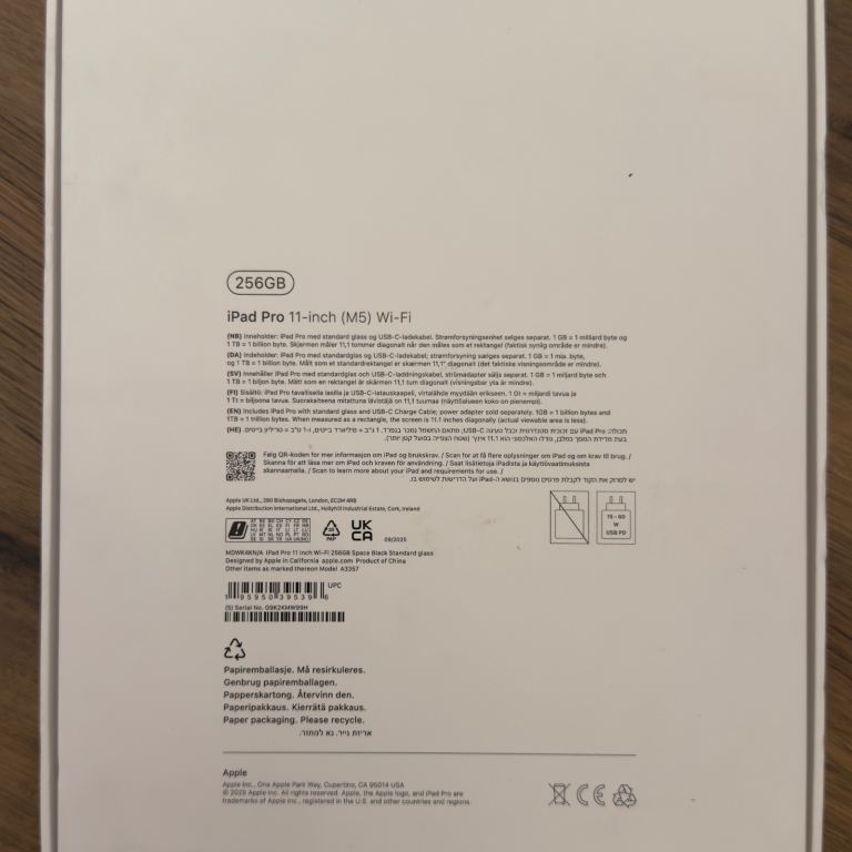 Apple iPad Pro 11-inch (M5, 2025)256GB