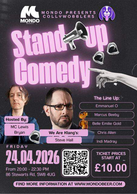 COMEDY  :  STEVE HALL, MARCUS BEEBY, EMMANUEL O AND MORE