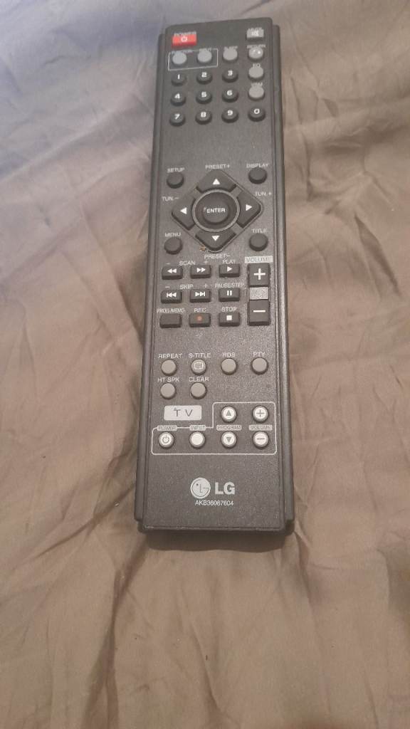 LG AKB36087604 DVD, Home cinema, TV Remote Control - Genuine, in Good Condition