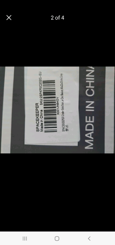 SPACEKEEPER Under Sink Storage Shelf,2 Tier Slide Out Under Cabinet